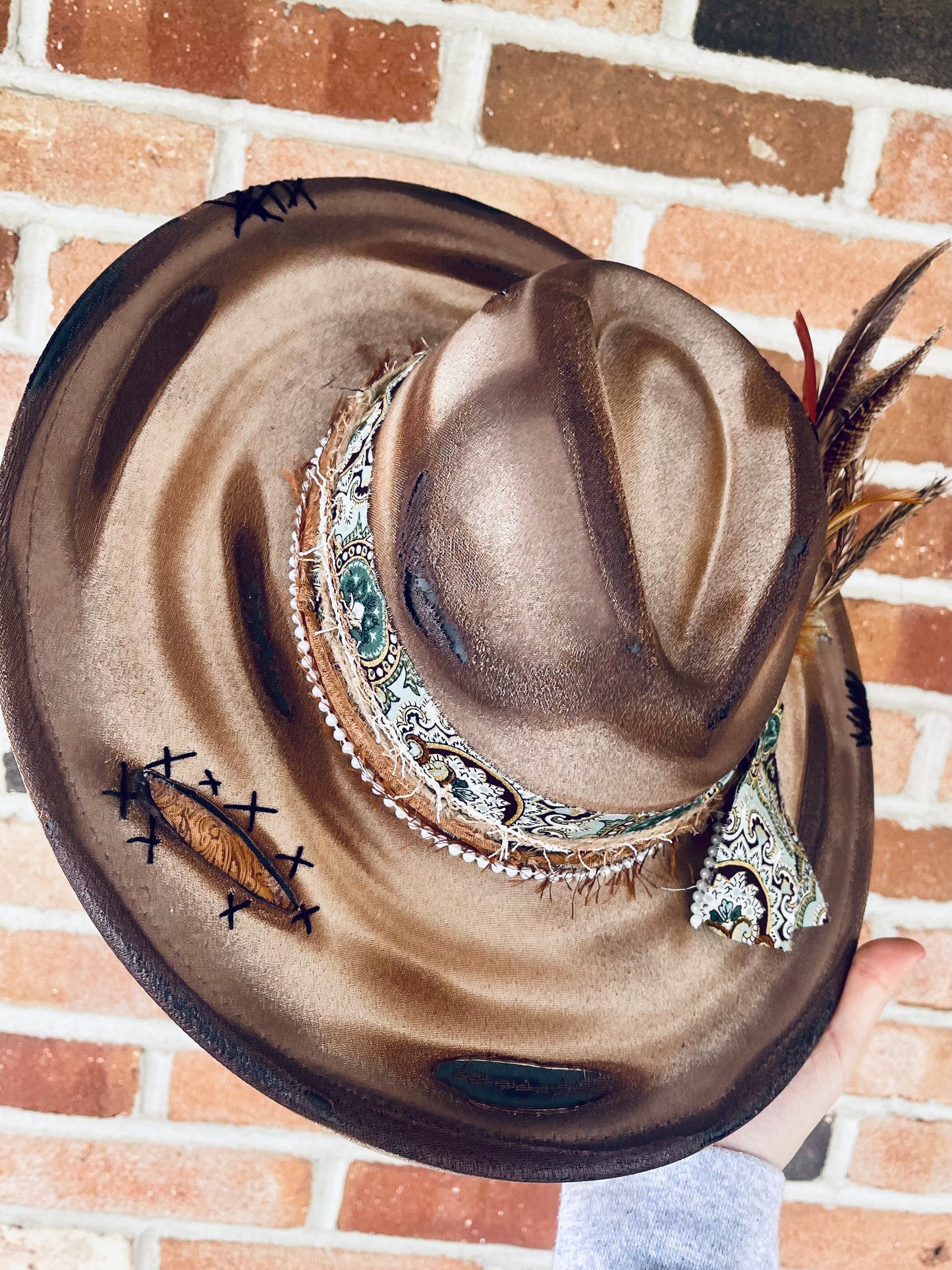 Walk Through Flames - Hand Burned Hat