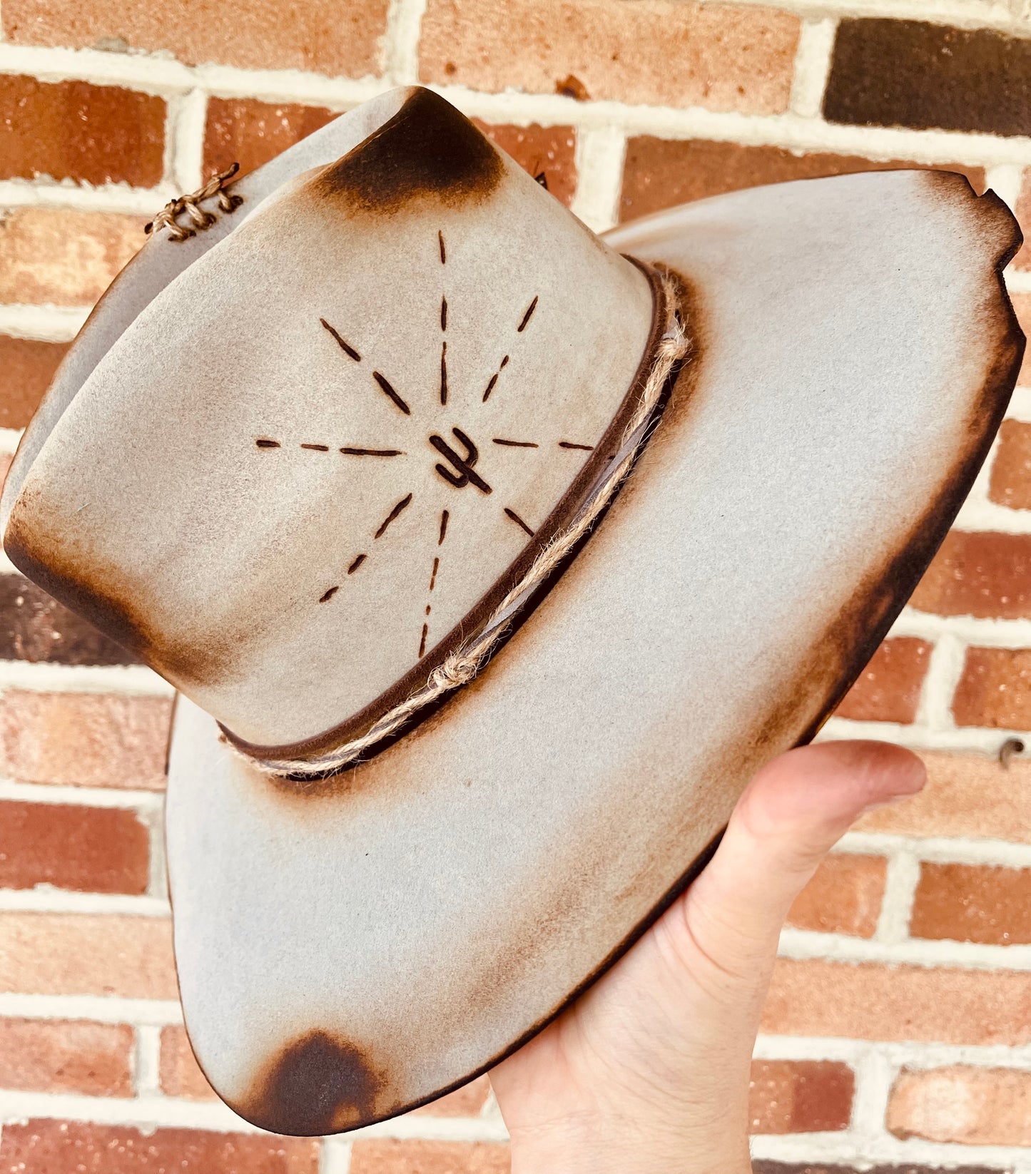 Dusty Horizon Hand Burned Hat