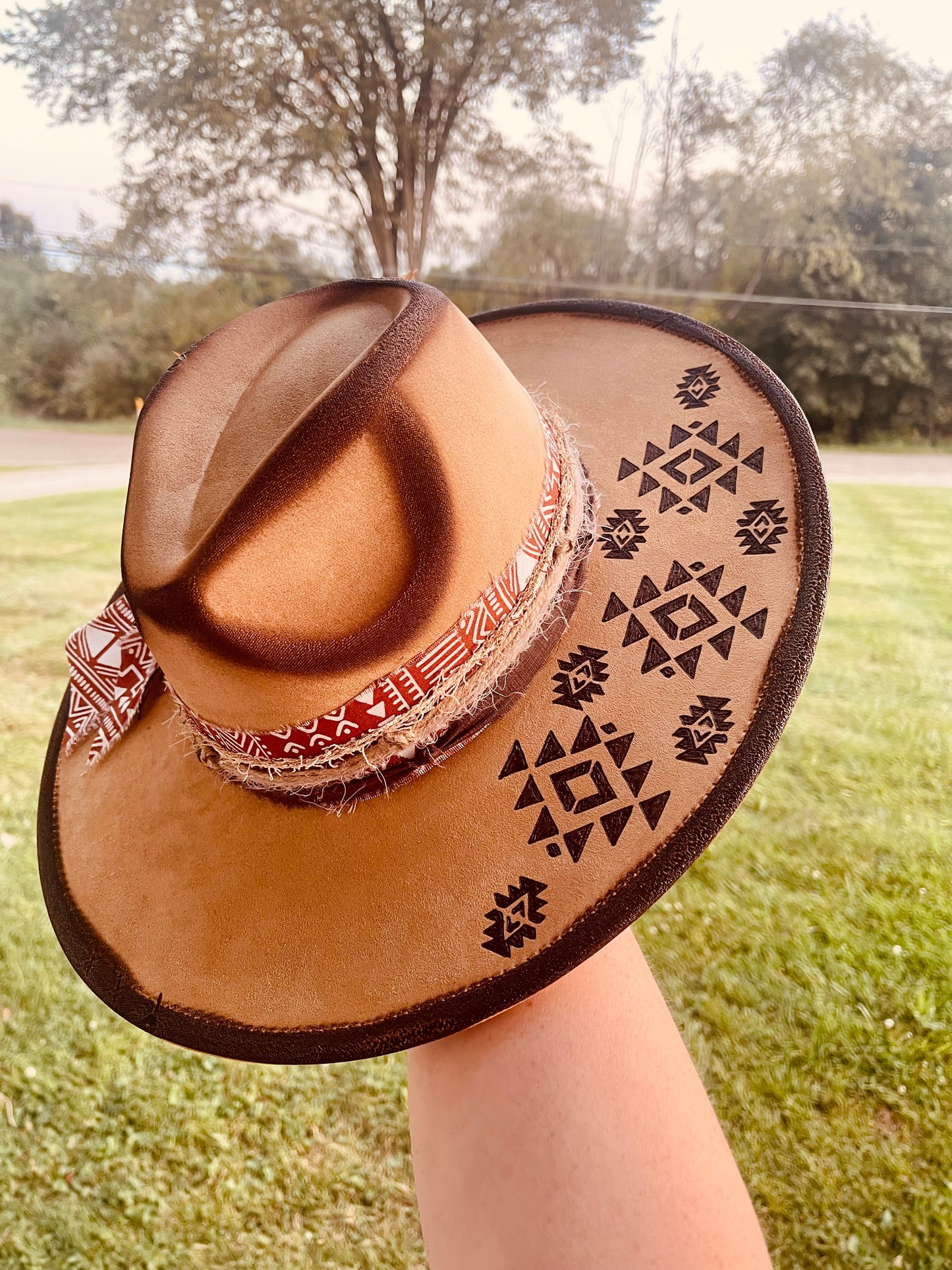 The County Fair- Hand Burned Hat