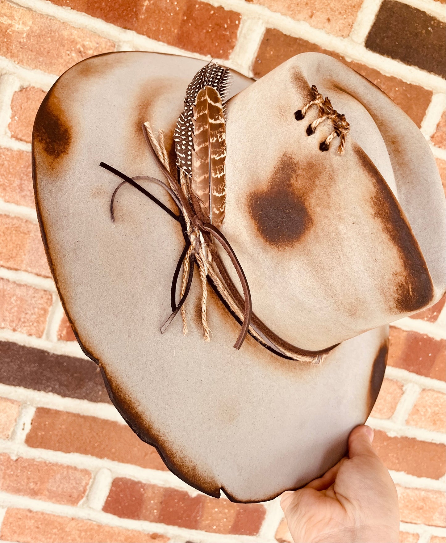 Dusty Horizon Hand Burned Hat