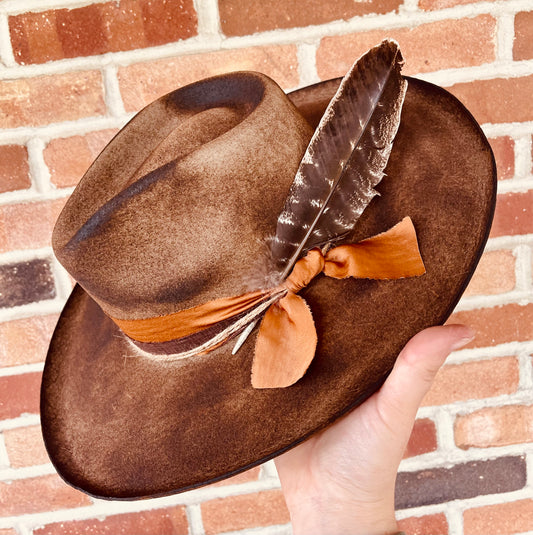 Mesa Sunset Hand Burned Hat