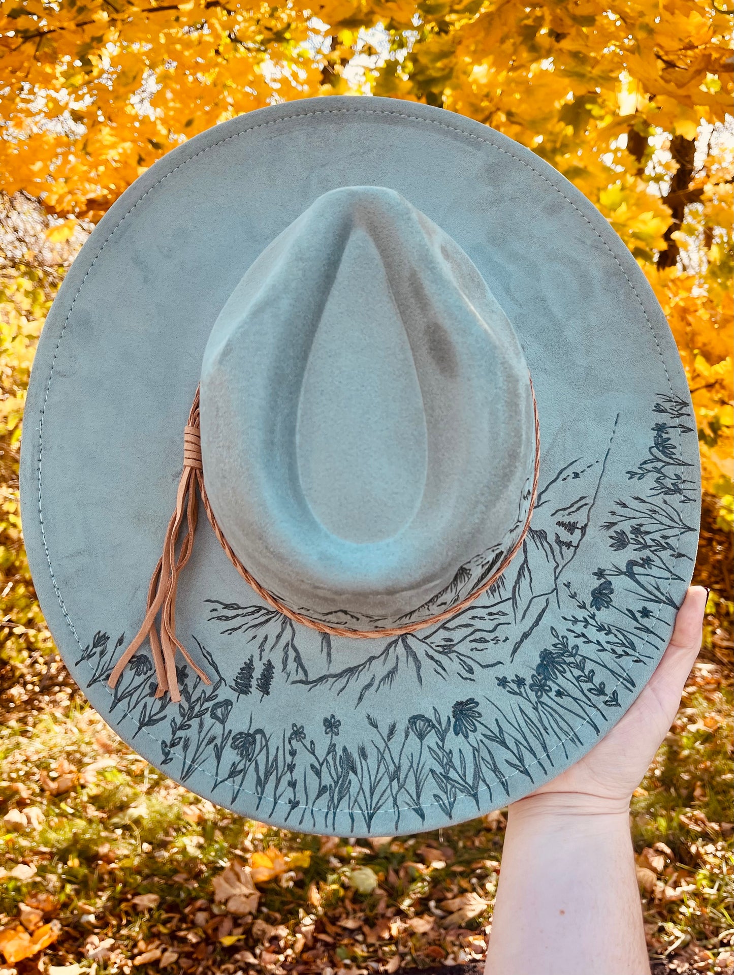 Sage Mountain Air - Hand Burned Hat