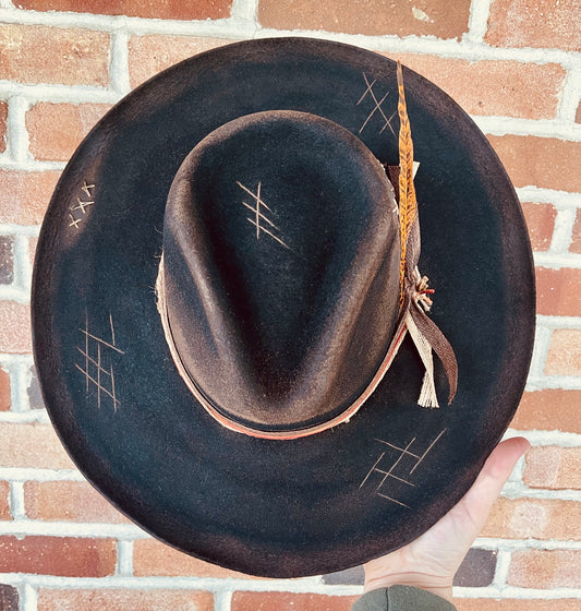 Coyote Trail Hand Burned Hat