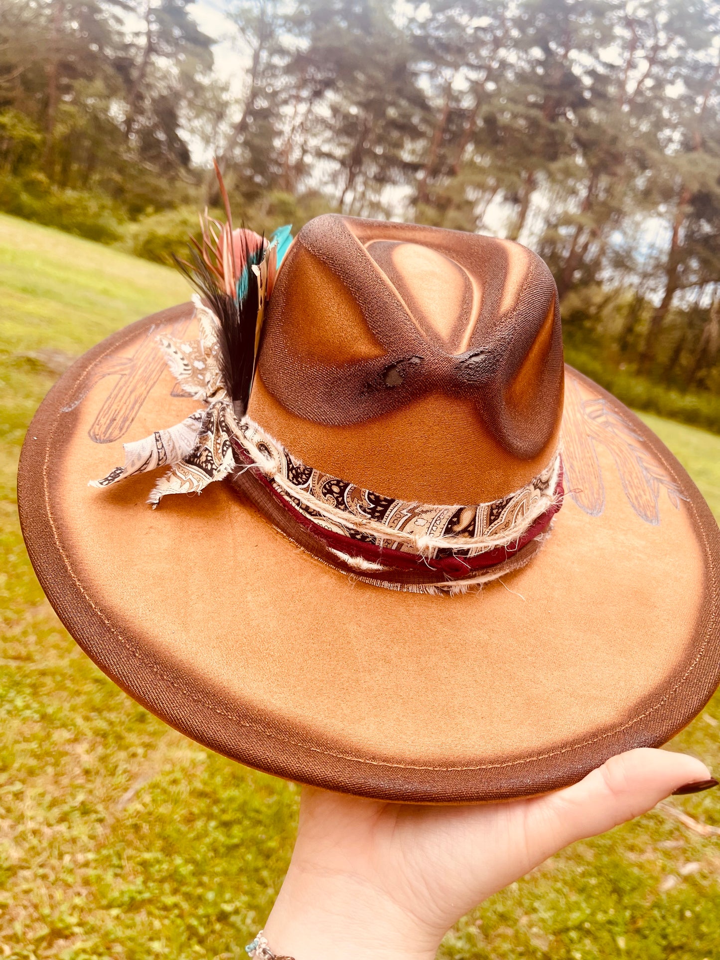 New Mexico Summer - Hand Burned Hat