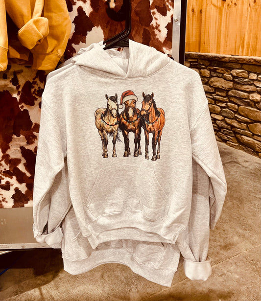 Christmas Horses Hoodie