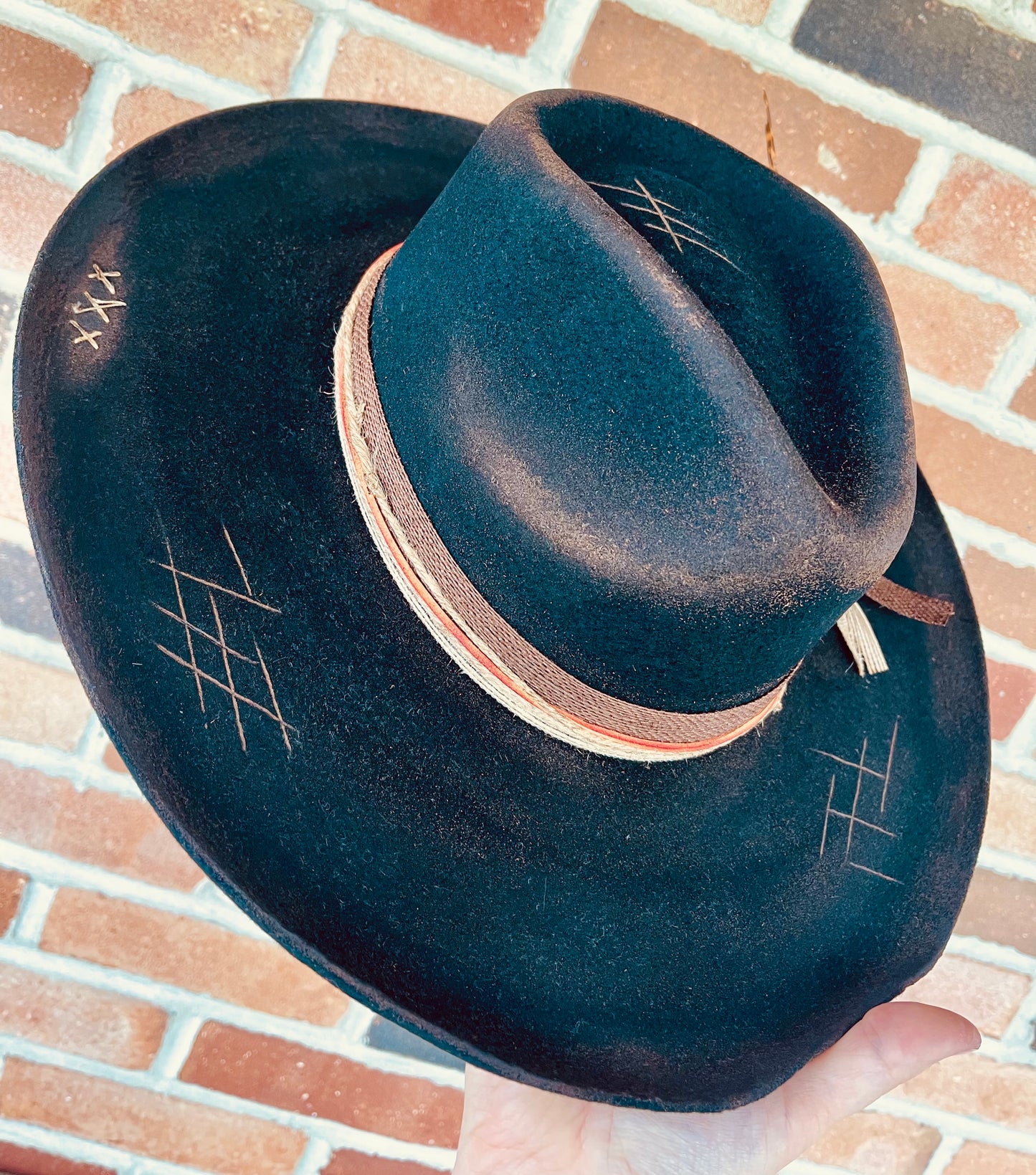 Coyote Trail Hand Burned Hat