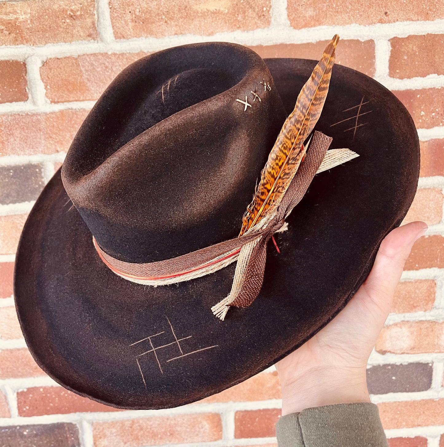 Coyote Trail Hand Burned Hat