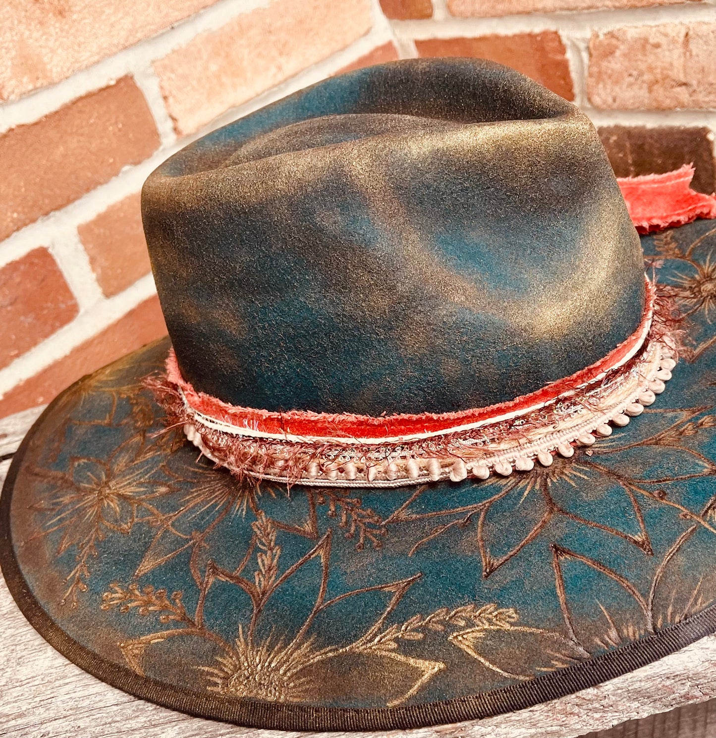 The Paisley - Hand Burned Hat