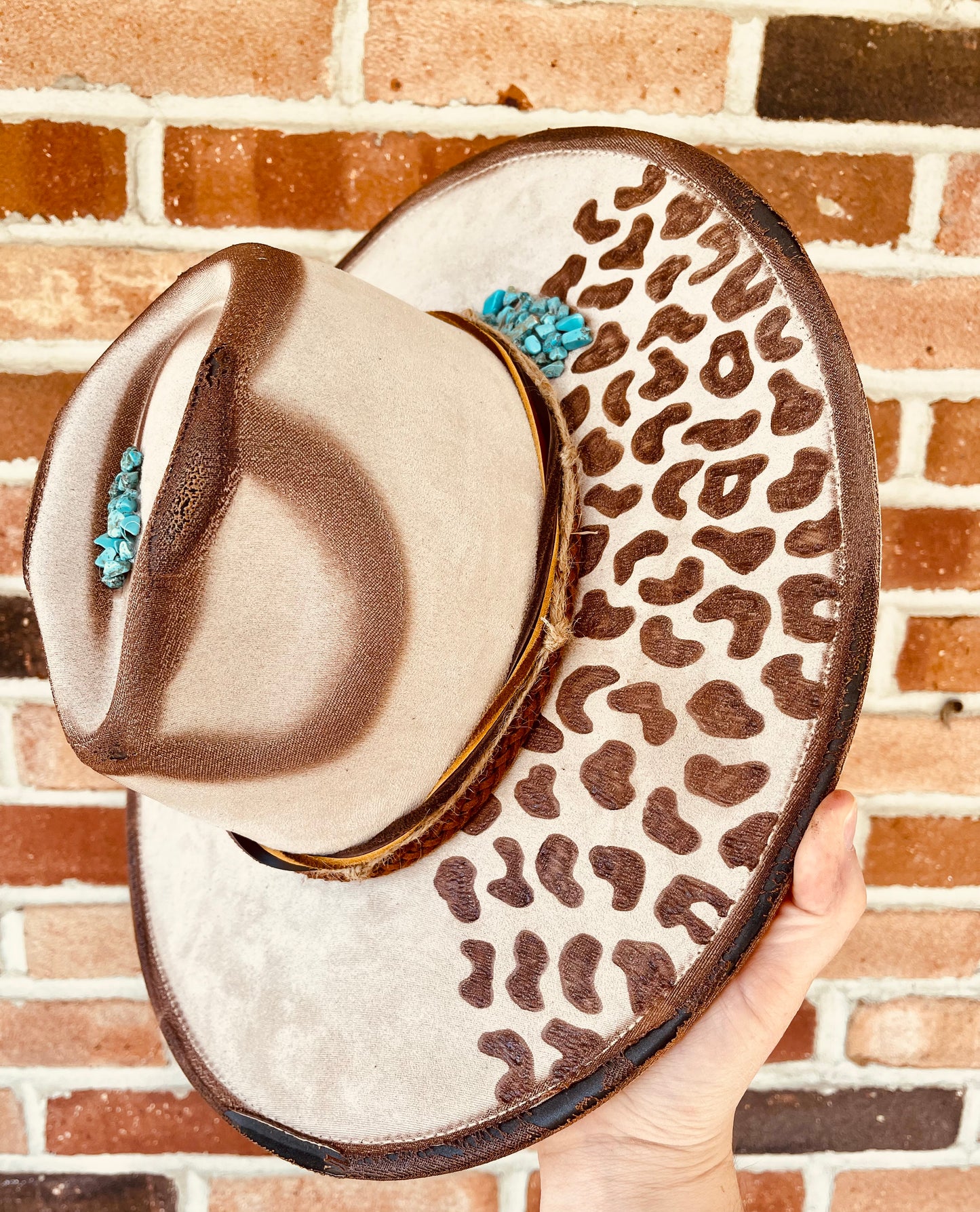 The Cougar- Hand Burned Hat