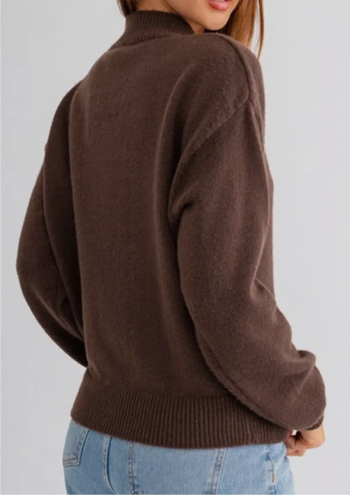 Howdy Boot Mock Neck Sweater