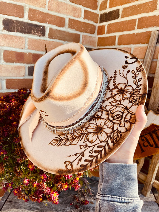 Branded Beauty- Hand Burned Hat