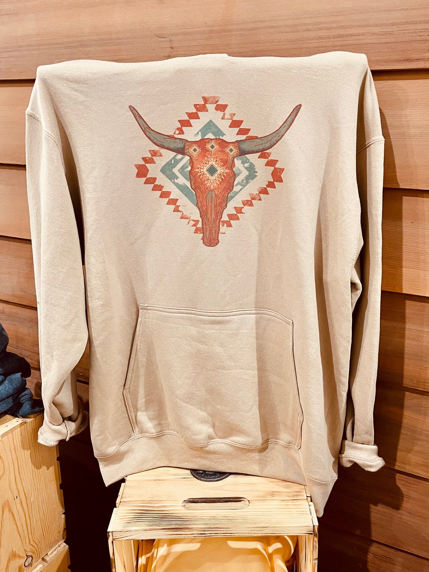 Aztec Longhorn Hoodie