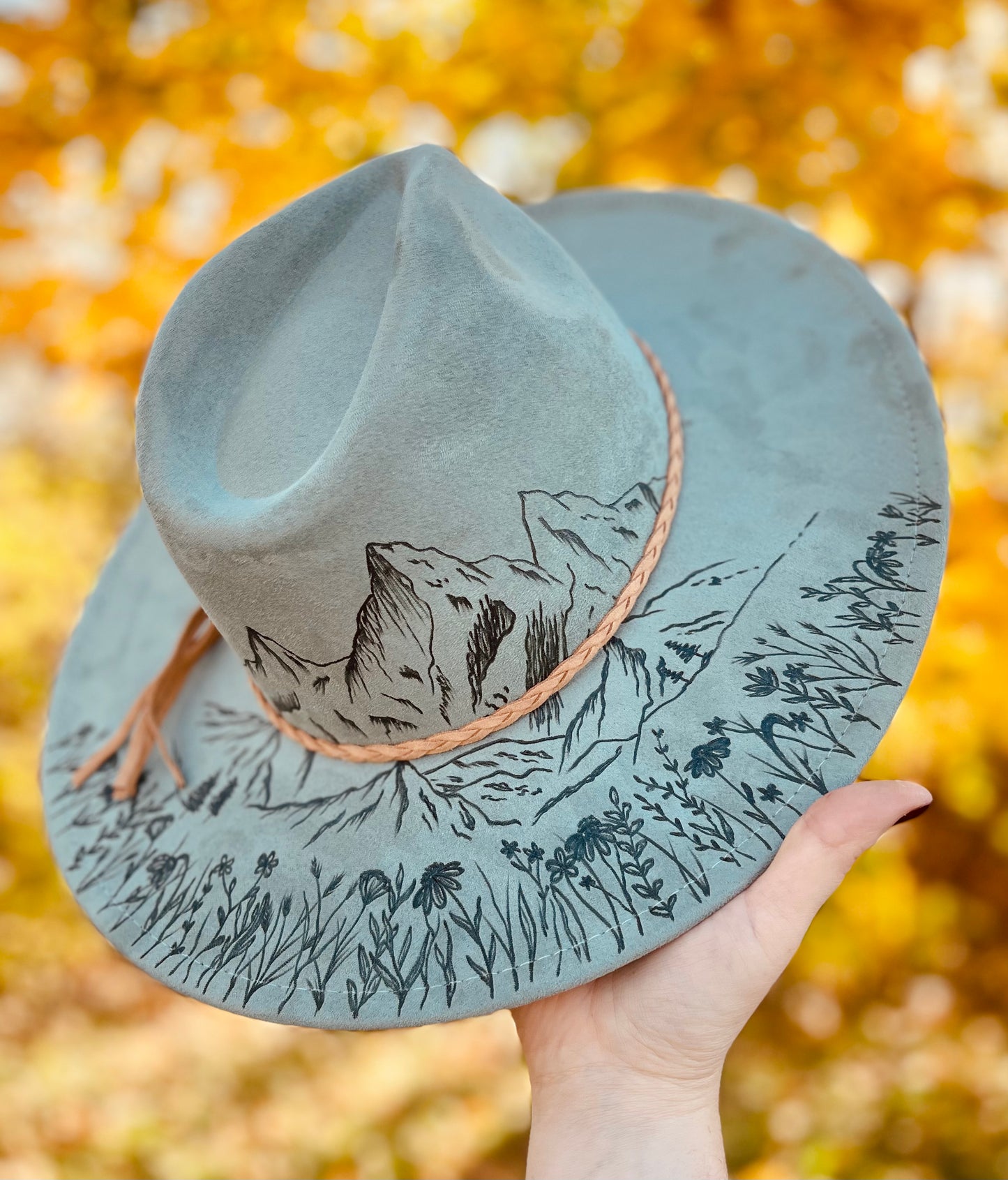 Sage Mountain Air - Hand Burned Hat