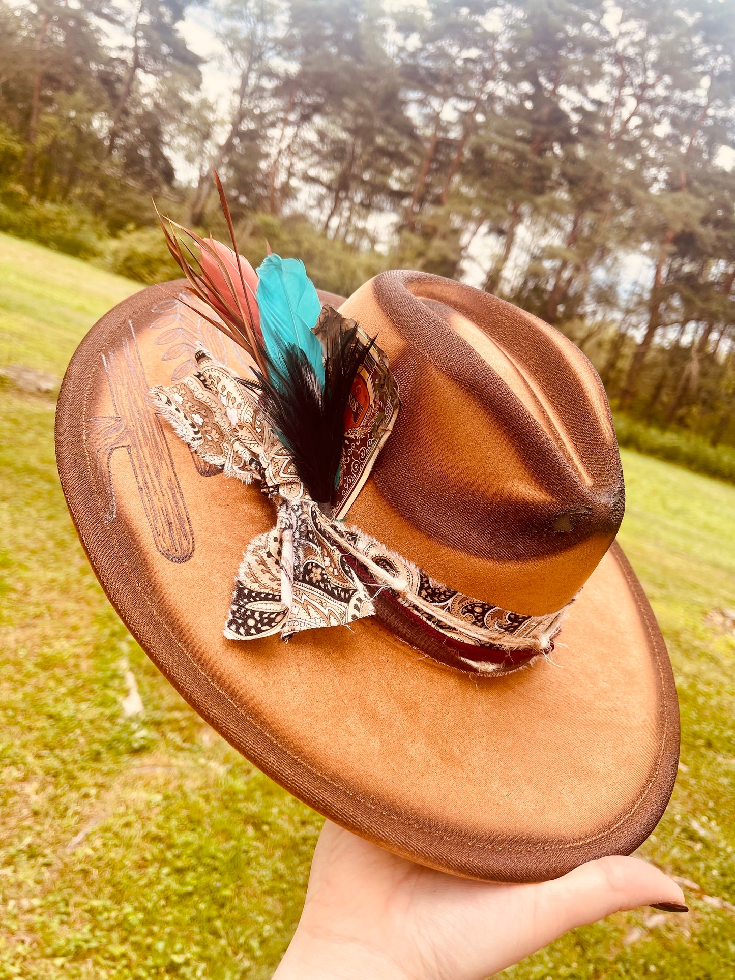 New Mexico Summer - Hand Burned Hat