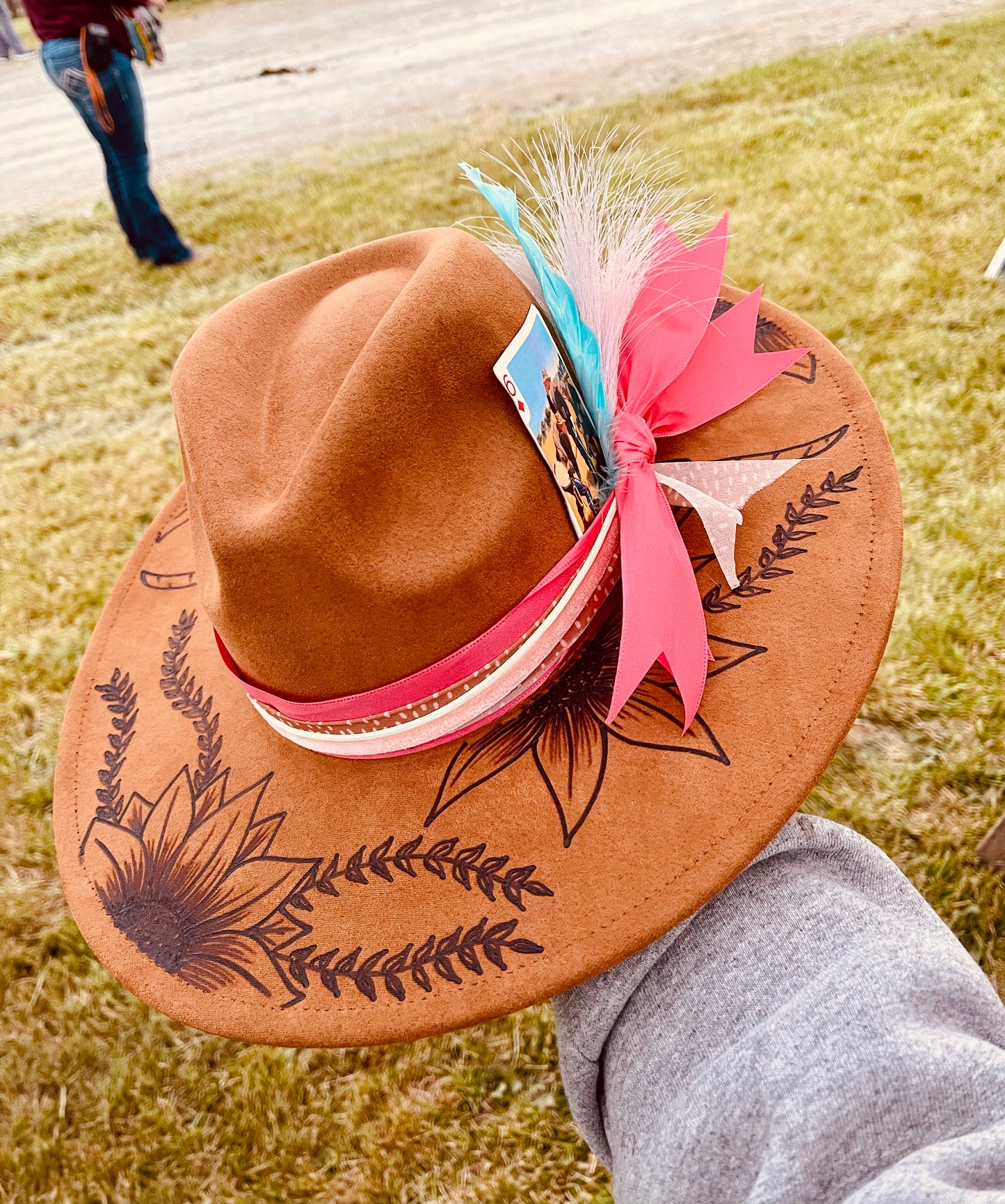 The Pretty in Pink- Hand Burned Hat