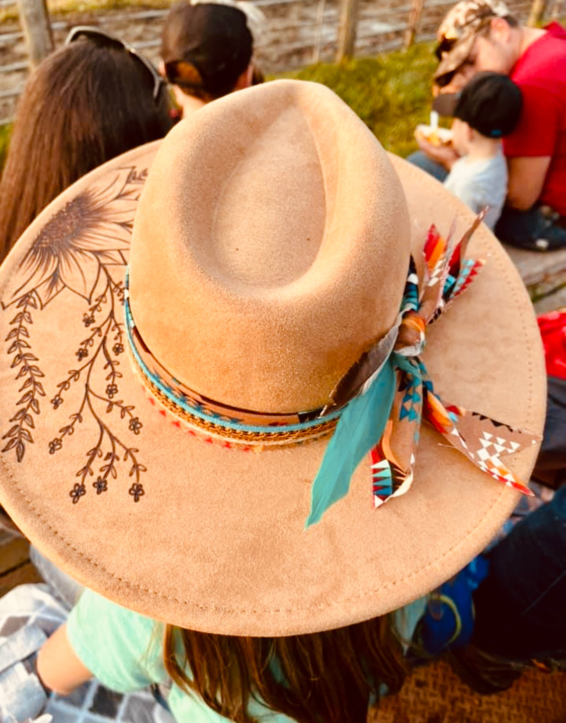 The Desperado- Hand Burned Hat