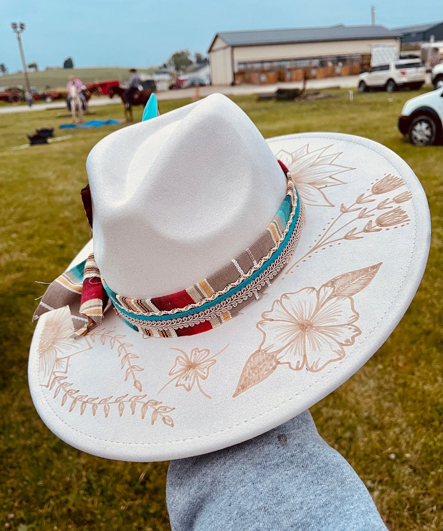 The Summer Breeze- Hand Burned Hat