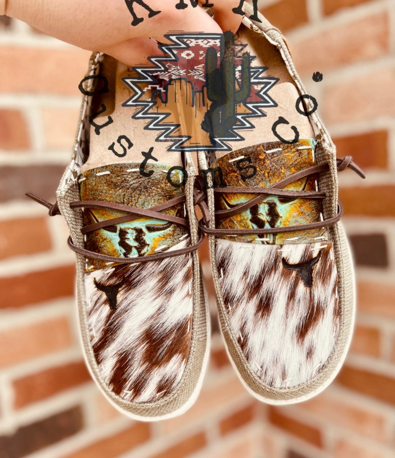 Longhorn Cowhide Custom Kicks