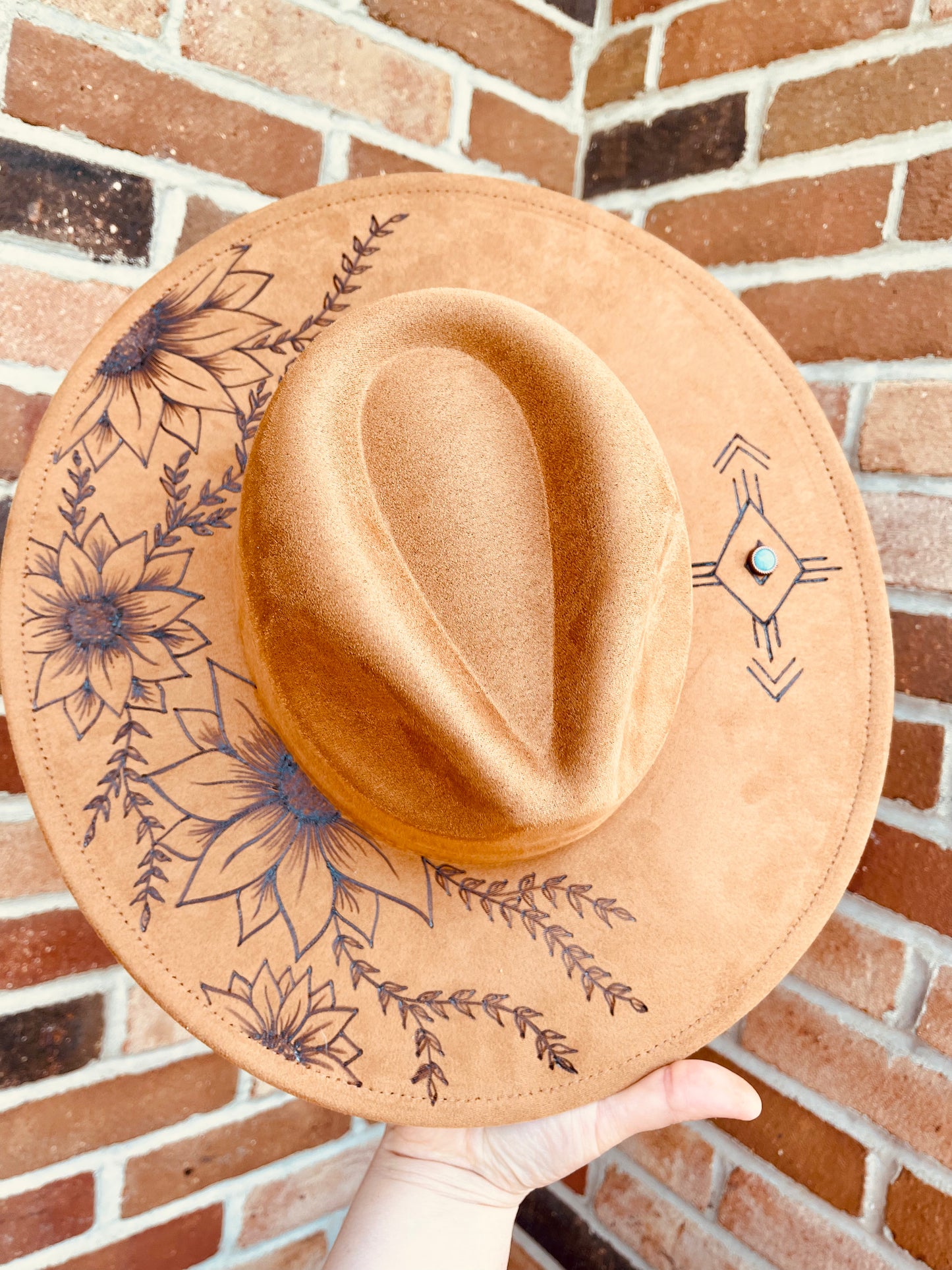 The Blazin’ Hat- Hand Burned Hat