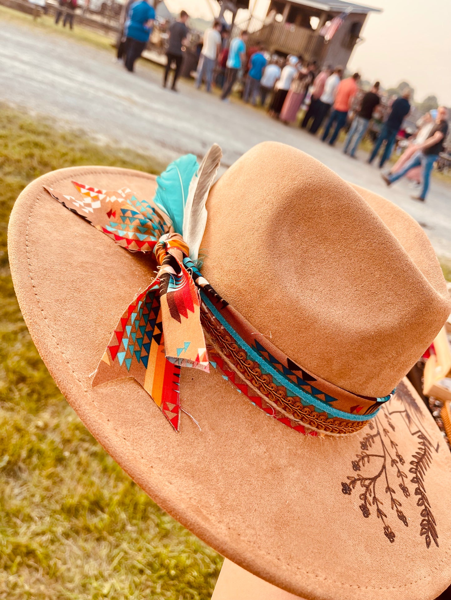 The Desperado- Hand Burned Hat