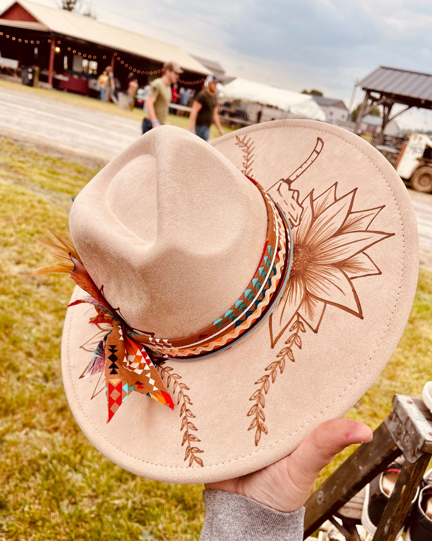 The Sweet and Simple- Hand Burned Hat