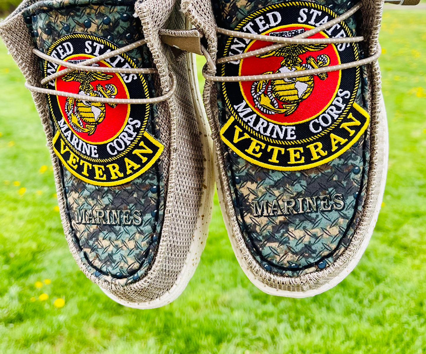 Marines Hand Embellished Shoes