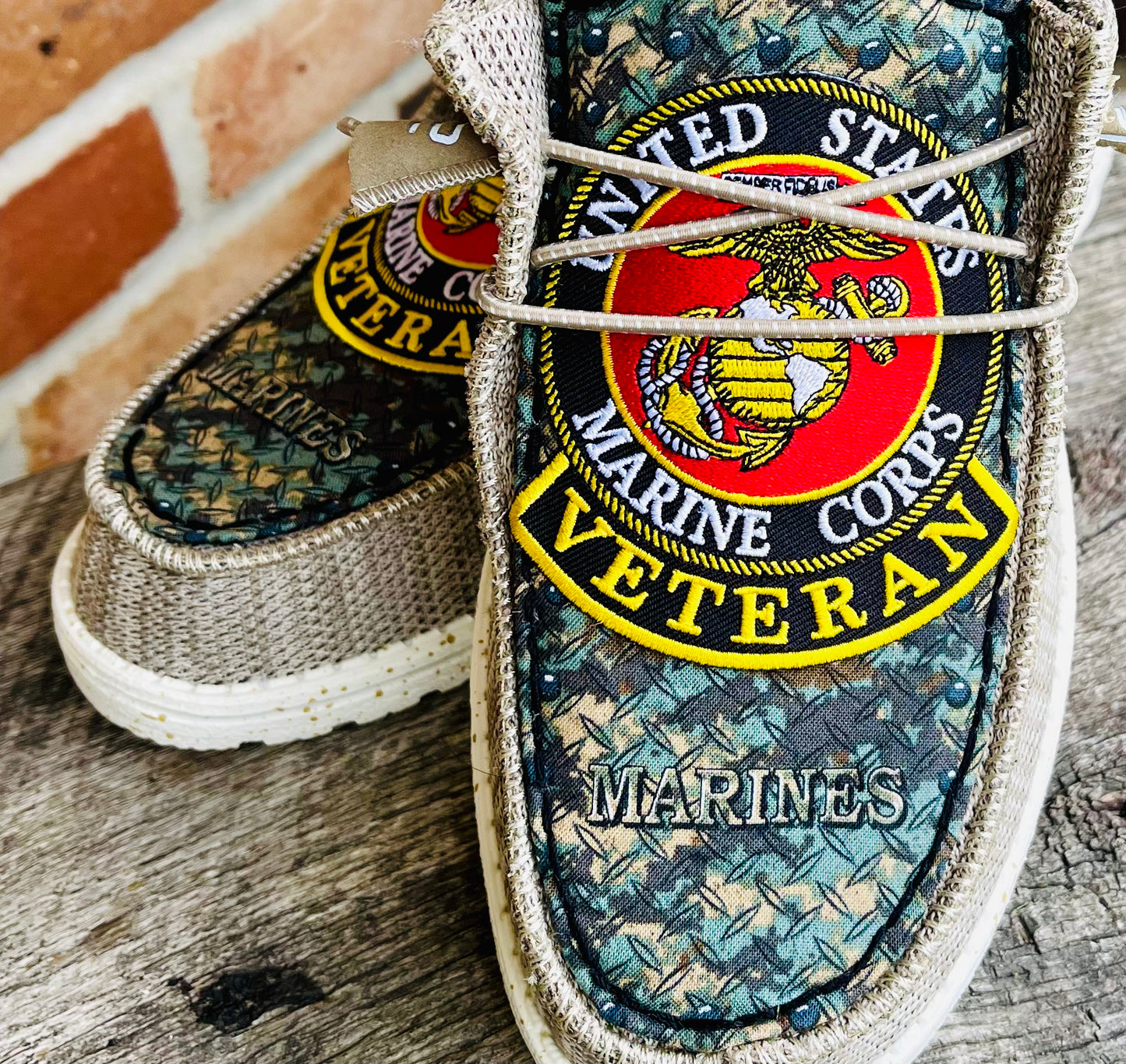 Marines Hand Embellished Shoes