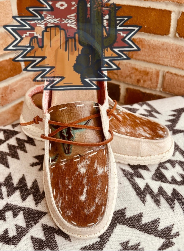 Longhorn+Cowhide Genuine Shoes